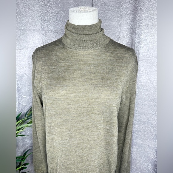 NEW Uniqlo Women’s U Merino-Blend Turtleneck Sweater Dress Khaki Sz XS - Picture 3 of 11